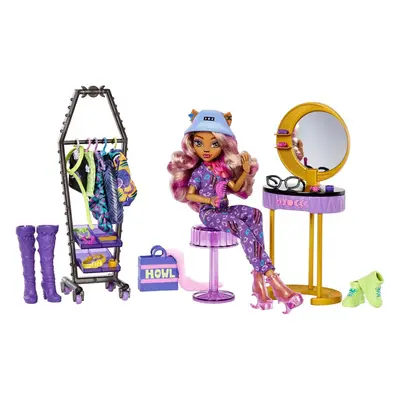 Monster High Doll & Fashion Playset Clawdeen Wolf Boutique Dress-Up Studio