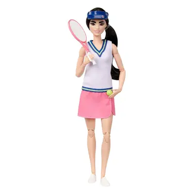 Barbie Doll Made To Move Tennis Player and Accessories