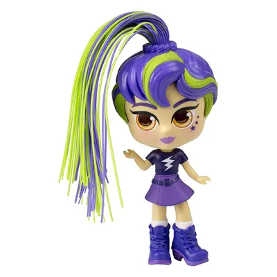 Curligirls Pop Teenage Play Doll Purple & Green Magic Hair 14cm - Charli