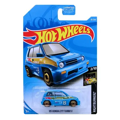 Hot Wheels Die-Cast Vehicle Honda City Turbo II 1985 -Blue