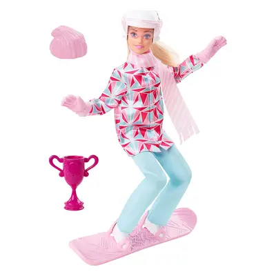 Barbie Snowboarder Posable 12" Doll with Winter Sports Outfit & Accessories