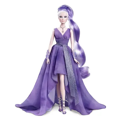 Barbie Signature Crystal Fantasy Collection Amethyst Doll & 13in Dress