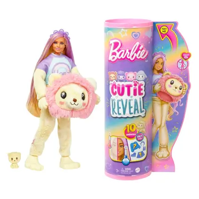 Barbie Cutie Reveal Doll & Lion Plush Costume & 10 Surprises