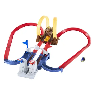 Hot Wheels Mario Kart Bowser's Castle Chaos Modular Track with Bowser Figure