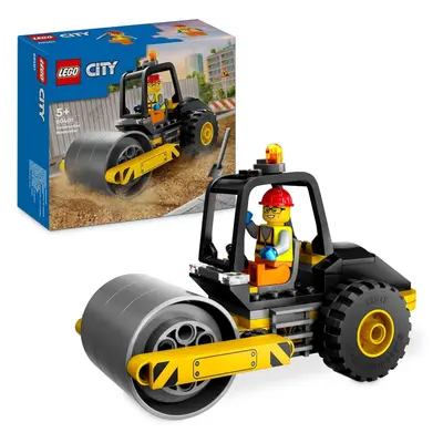 LEGO City 60401 Construction Steamroller Model Truck Building Set