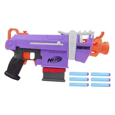 Nerf Fortnite Gun Game Blaster Toy 6 Darts Hasbro - SMG