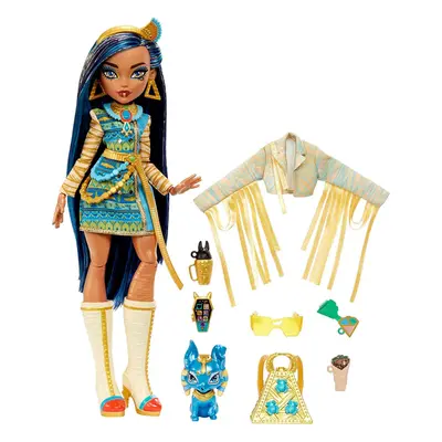 Monster High Doll and Pet Dog Posable Fashion Doll - Cleo De Nile