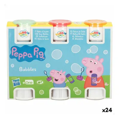 Bubble blower set Peppa Pig 3 Pieces 60 ml (24 Units)