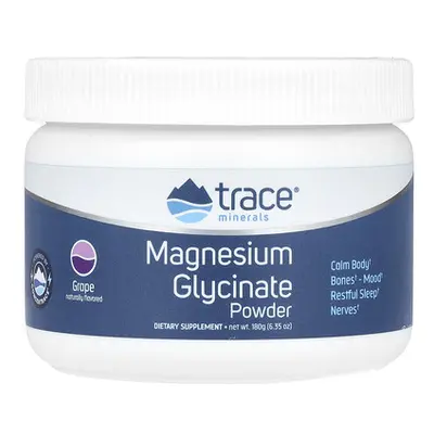 Trace Minerals ®  Magnesium Glycinate Powder  Grape  6.35 oz (180 g)