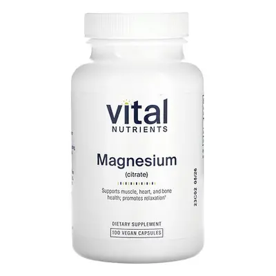 Vital Nutrients  Magnesium (Citrate)   100 Vegan Capsule