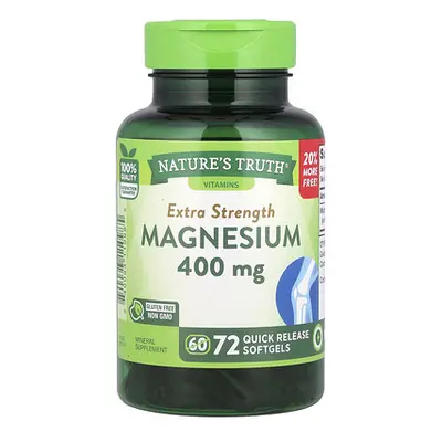 Nature's Truth  Magnesium  Extra Strength   400 mg  72 Quick Release Softgels