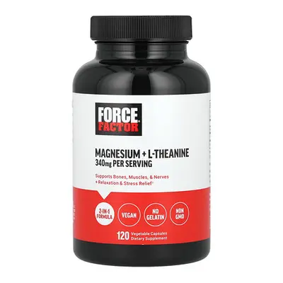 Force Factor  Magnesium + L-Theanine  120 Vegetable Capsules