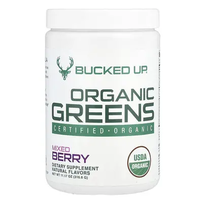 Bucked Up  Organic Greens  Mixed Berry  11.17 oz (316.8 g)