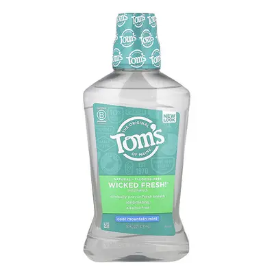 Tom's of Maine  Wicked Fresh!®  Mouthwash  Alcohol-Free  Fluoride-Free  Cool Mountain Mint  16 f