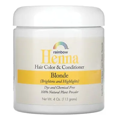 Rainbow Research  Henna  Hair Color and Conditioner  Blonde  4 oz (113 g)