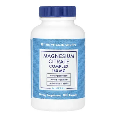 The Vitamin Shoppe  Magnesium Citrate Complex  160 mg  100 Capsules