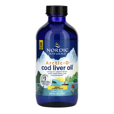 Nordic Naturals  Arctic-D Cod Liver Oil  Lemon  8 fl oz (237 ml)