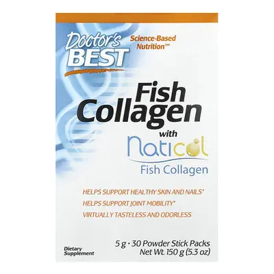 Doctor's Best  Fish Collagen with Naticol  5 g  30 Powder Stick Packs  5.3 oz (150 g)