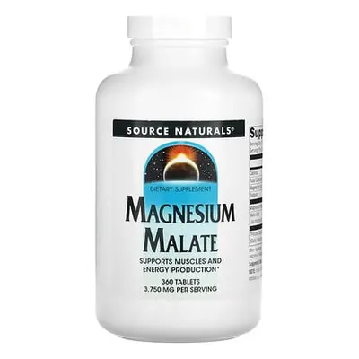 Source Naturals  Magnesium Malate  3 750 mg  360 Tablets (1 250 mg per Tablet)