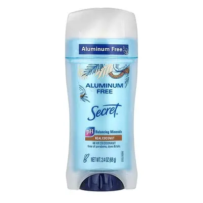 Secret  Aluminum Free Deodorant  Real Coconut  2.4 oz (68 g)