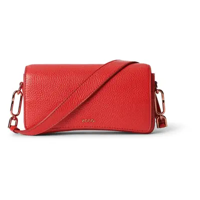 ECCO Pinch Bag - Leather Shoulder Bag - Red - Size: 4.72x8.46x2.17 in (EU 12X21.5X5.5 cm)