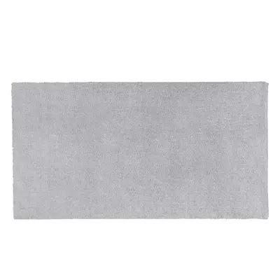 Shaggy Area Rug Light Grey 80 X 150 Cm Modern High-pile Machine-tufted Rectangular Carpet