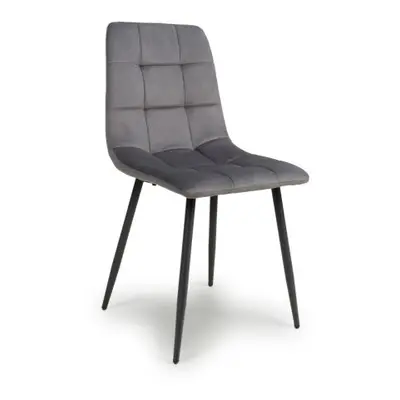 Madison Brushed Velvet Grey Dining Chair