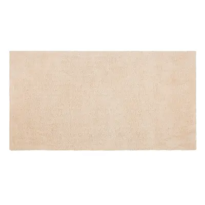 Shaggy Area Rug Beige 80 X 150 Cm Modern High-pile Machine-tufted Rectangular Carpet