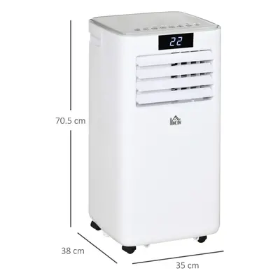 Homcom 7000 Btu Mobile Air Conditioner Portable Ac Unit For Cooling Dehumidifying Ventilating Wi