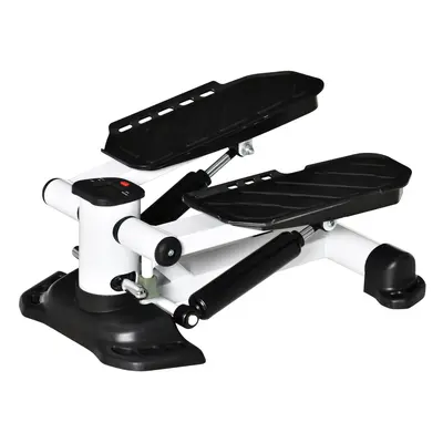 Homcom Portable Mini Stepper With Lcd Display For Home Gym Office Exercise Workout, Black