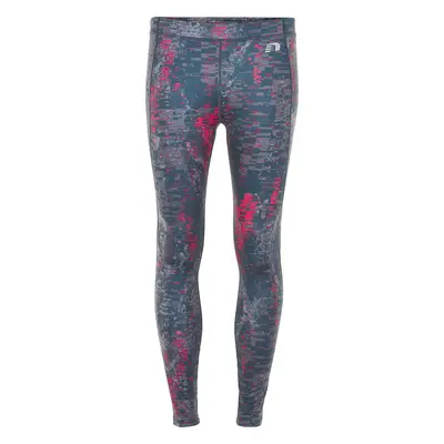 Women's tights Newline black printed warm