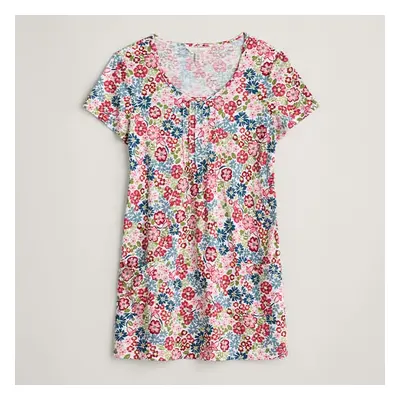 Seasalt Busy Lizzy Tunic Flowery Painting Chalk