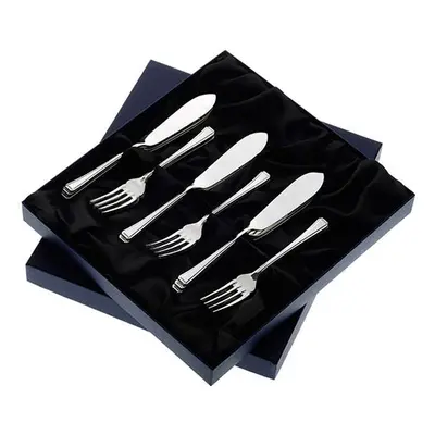 Arthur Price of England Harley Sovereign Silver Plate Set of 8 Pairs Of Fish Eaters