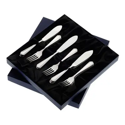 Arthur Price of England Chester Sovereign Stainless Steel Set of 6 Pairs Of Fish Eaters