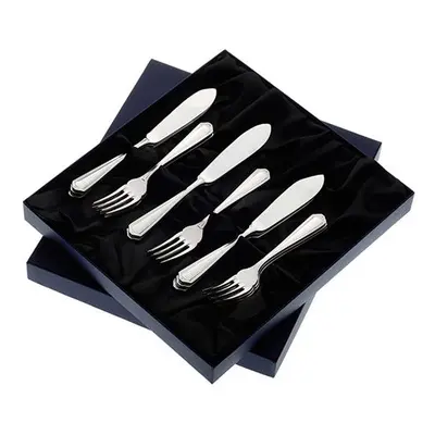 Arthur Price of England Chester Sovereign Silver Plate Set of 8 Pairs Of Fish Eaters