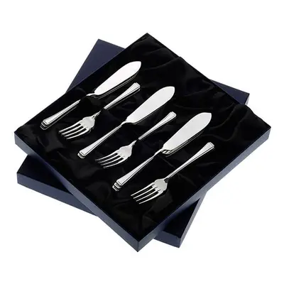 Arthur Price of England Harley Sovereign Stainless Steel Set of 6 Pairs Of Fish Eaters