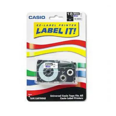 Casio XR-18WEB1 Blue on White 15971J