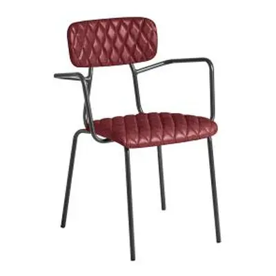 Zap KARA Armchair Diamond Stitched - Vintage Red ZA.151248C