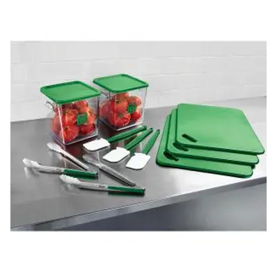 Rubbermaid Food Service Kit 12 Piece Colour-coded Green 4100061