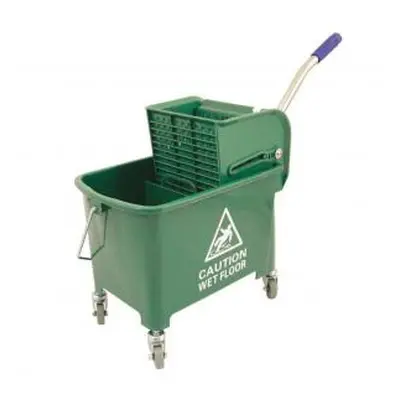 Mop Bucket Mobile Colour Coded with Handle 4 Castors 20 Litre Green