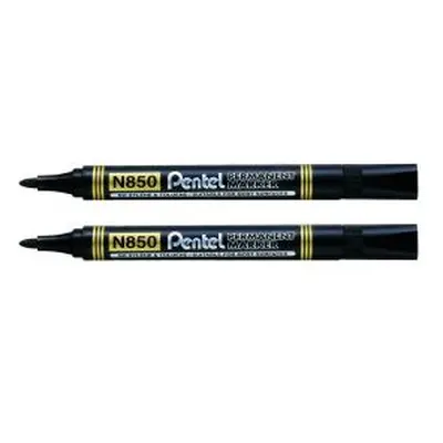 Pentel N850 Permanent Bullet Marker Black Pack of 12 Buy 1 Get 1 FREE