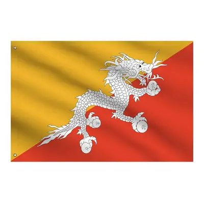 Bhutan Country Flag - Custom National Flags by Bannerbuzz - Buy Custom Printed Flags for Adverti