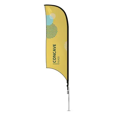 Custom Concave Flags By Bannerbuzz - Buy Custom Printed Flags for Advertising & Promotion