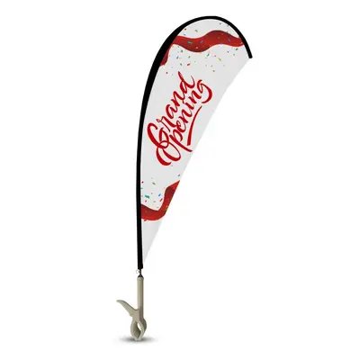 Custom Clip Flags - Teardrop By Bannerbuzz - Buy Custom Printed Flags for Advertising & Promotio