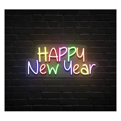 Happy New Year Colourful Neon Sign By Bannerbuzz