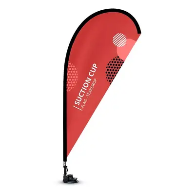 Custom Suction Cup Flags - Teardrop By Bannerbuzz - Buy Custom Printed Flags for Advertising & P