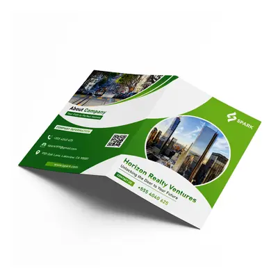 Buy Affordable Folded Business Flyers- High Quality Business Flyers Printed on Vibrant Gloss, Ma