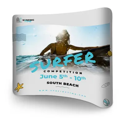 Buy Curved Pillow Case Backdrops - Custom Pillow Case Curved Style Backdrop for Events