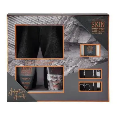 Style & Grace Skin Expert for Him Slippers Gift Set 150ml Shower Gel + 150ml Body Lotion + 100g 