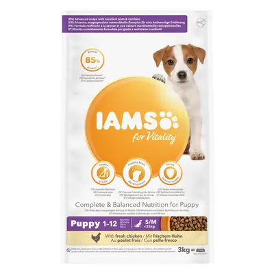 Iams Puppy Vitality Sml/Med Chick 2x2kg
